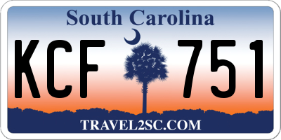 SC license plate KCF751