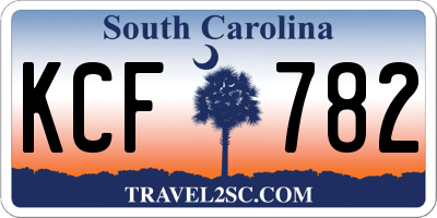 SC license plate KCF782