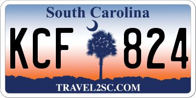 SC license plate KCF824