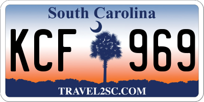 SC license plate KCF969