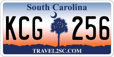 SC license plate KCG256
