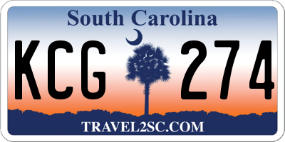 SC license plate KCG274