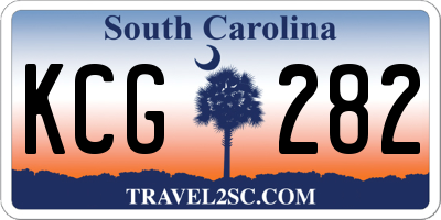 SC license plate KCG282