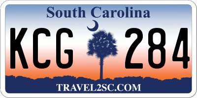 SC license plate KCG284