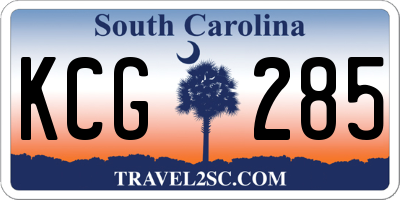 SC license plate KCG285