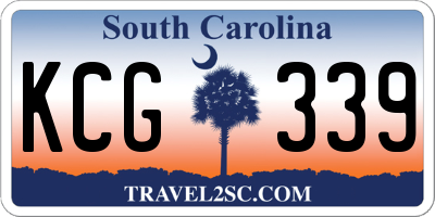 SC license plate KCG339