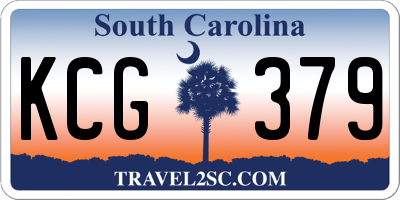 SC license plate KCG379
