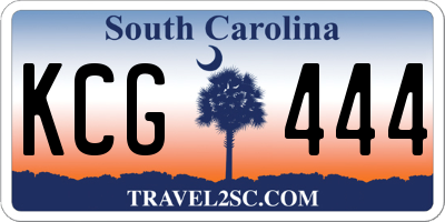 SC license plate KCG444
