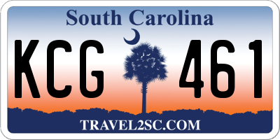 SC license plate KCG461