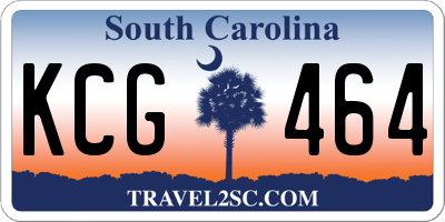 SC license plate KCG464