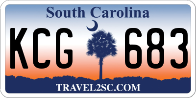 SC license plate KCG683