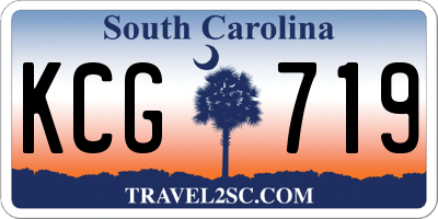 SC license plate KCG719
