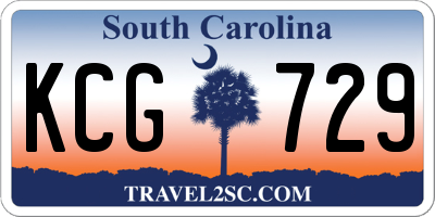 SC license plate KCG729
