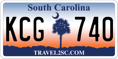 SC license plate KCG740