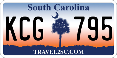 SC license plate KCG795