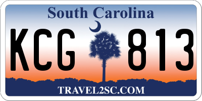 SC license plate KCG813
