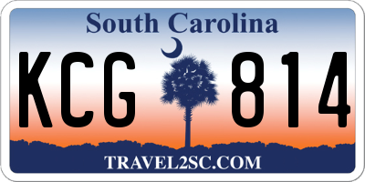SC license plate KCG814