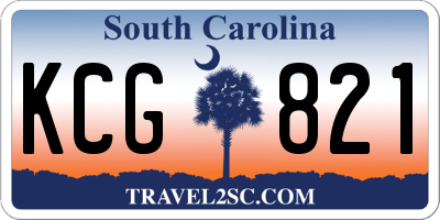 SC license plate KCG821