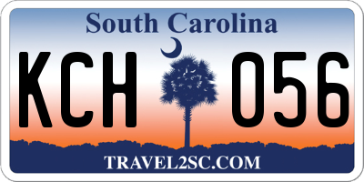 SC license plate KCH056