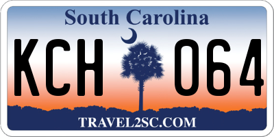 SC license plate KCH064