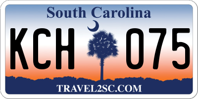 SC license plate KCH075