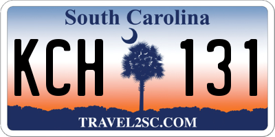 SC license plate KCH131