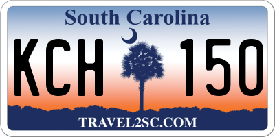 SC license plate KCH150