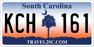 SC license plate KCH161