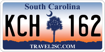 SC license plate KCH162