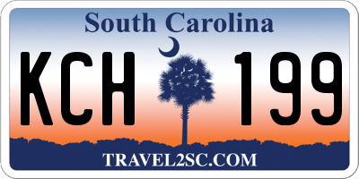SC license plate KCH199