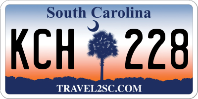 SC license plate KCH228