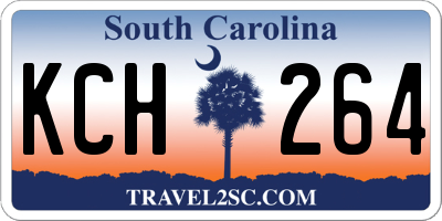SC license plate KCH264