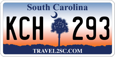 SC license plate KCH293