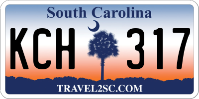 SC license plate KCH317