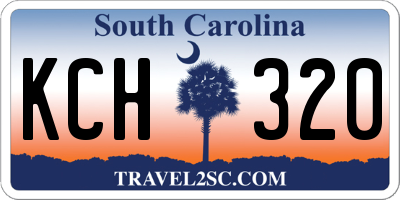 SC license plate KCH320