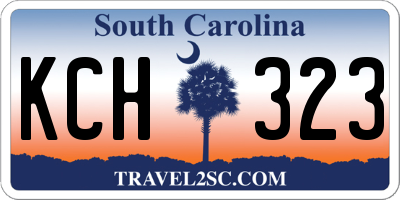 SC license plate KCH323