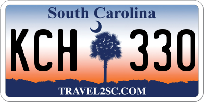 SC license plate KCH330