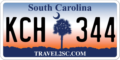 SC license plate KCH344