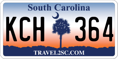 SC license plate KCH364