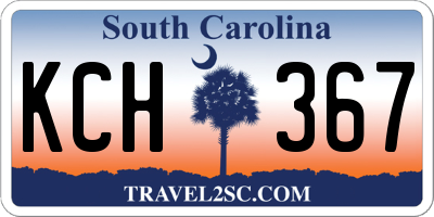 SC license plate KCH367