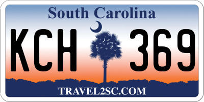 SC license plate KCH369