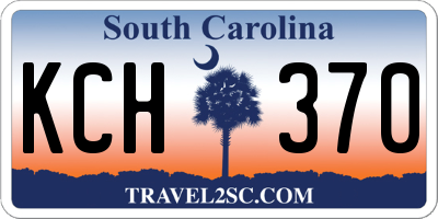 SC license plate KCH370