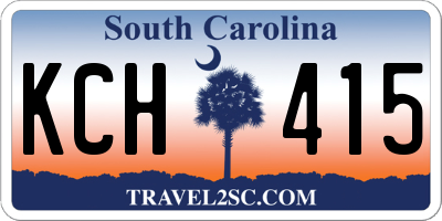 SC license plate KCH415