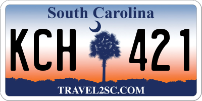SC license plate KCH421