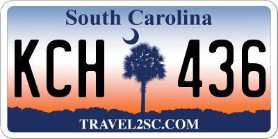 SC license plate KCH436