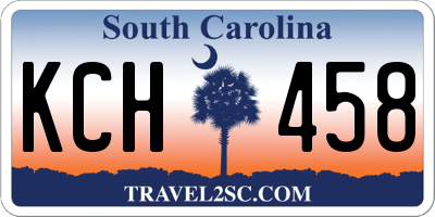 SC license plate KCH458
