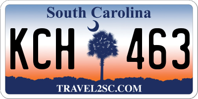 SC license plate KCH463