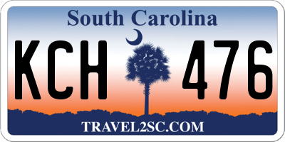 SC license plate KCH476