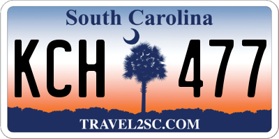SC license plate KCH477