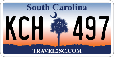 SC license plate KCH497